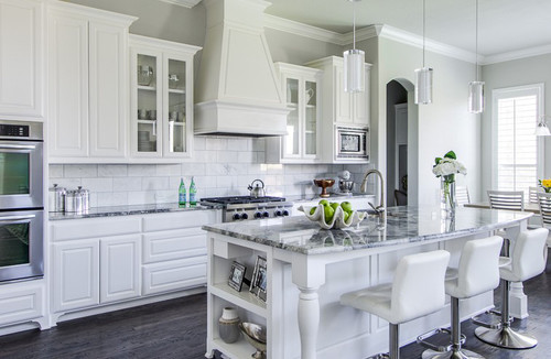 Backsplash For White Cabinets Modern Kitchen White Kitchen